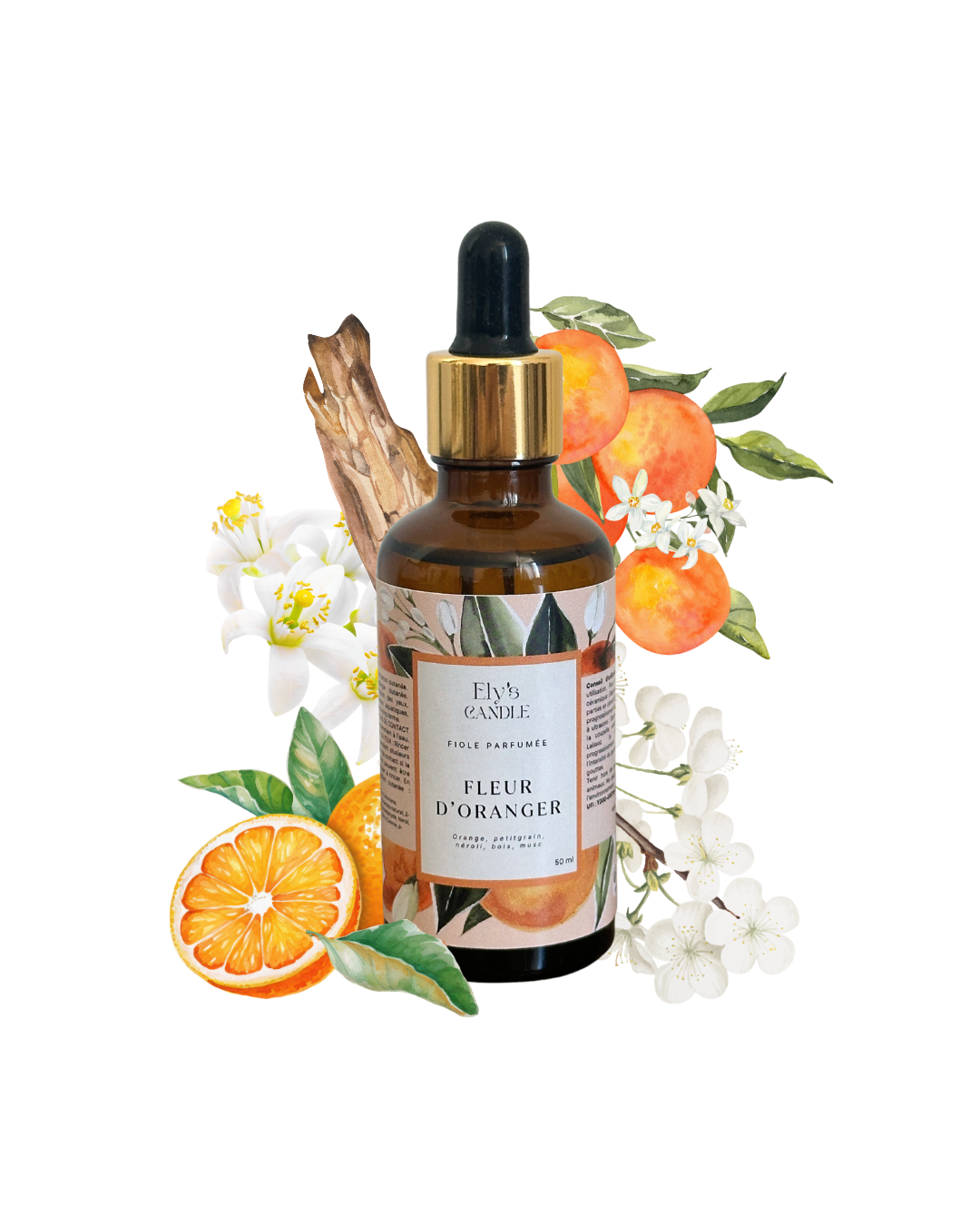 Fiole parfumée - Fleur d'oranger