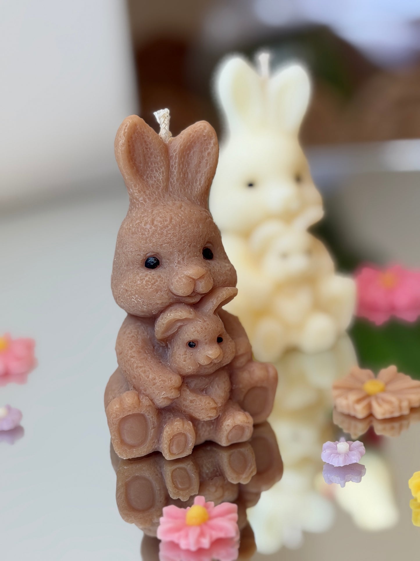 Bougie maman lapin