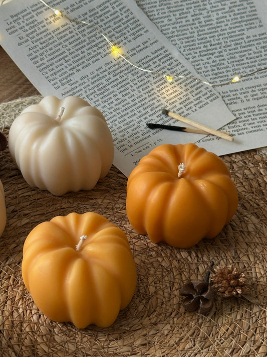 Bougie citrouille et bougeoirs d'automne Ely's Candle