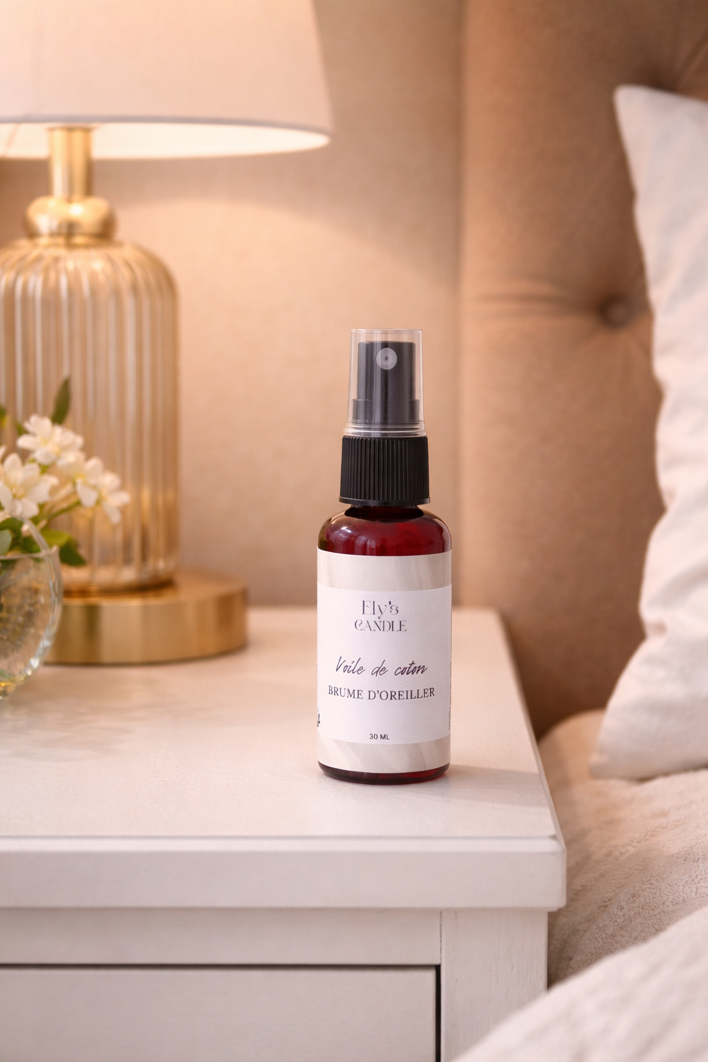 Brume d'oreiller voile de coton