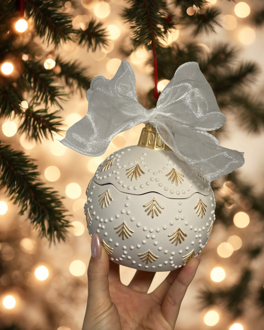 Bougie ornement de Noël (madeleine)