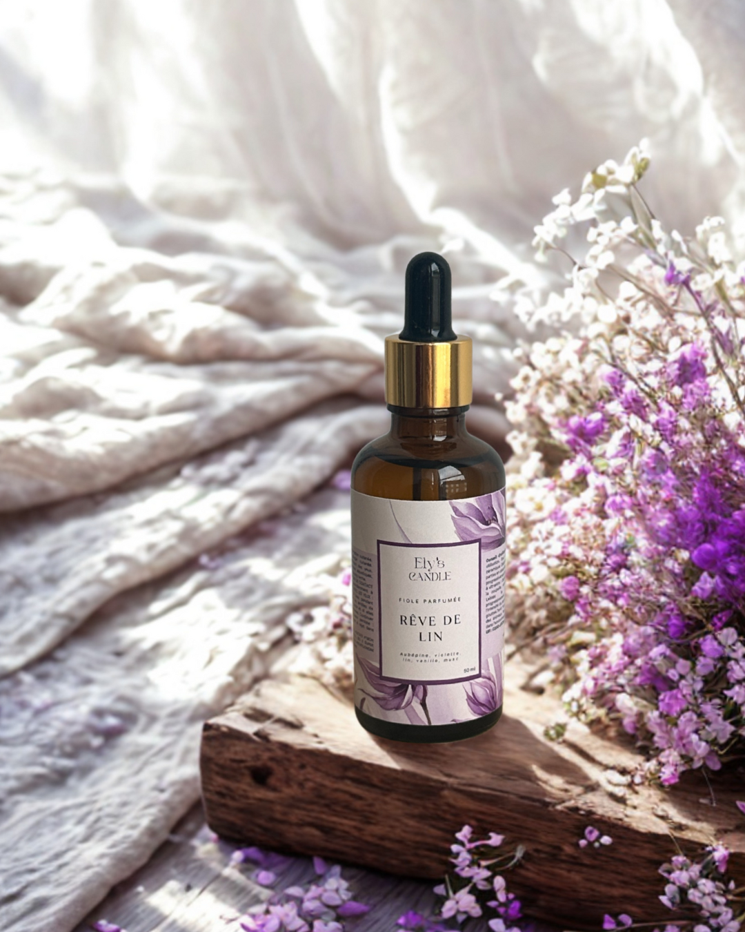 Fiole parfumée - Rêve de lin