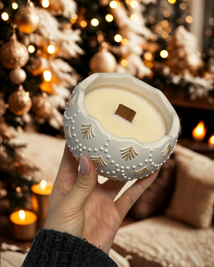 Bougie ornement de Noël (madeleine)