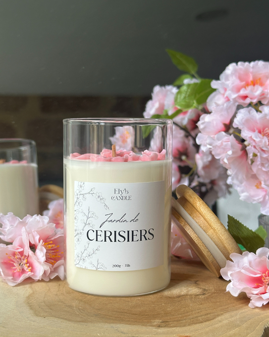 Bougie jardin de cerisiers