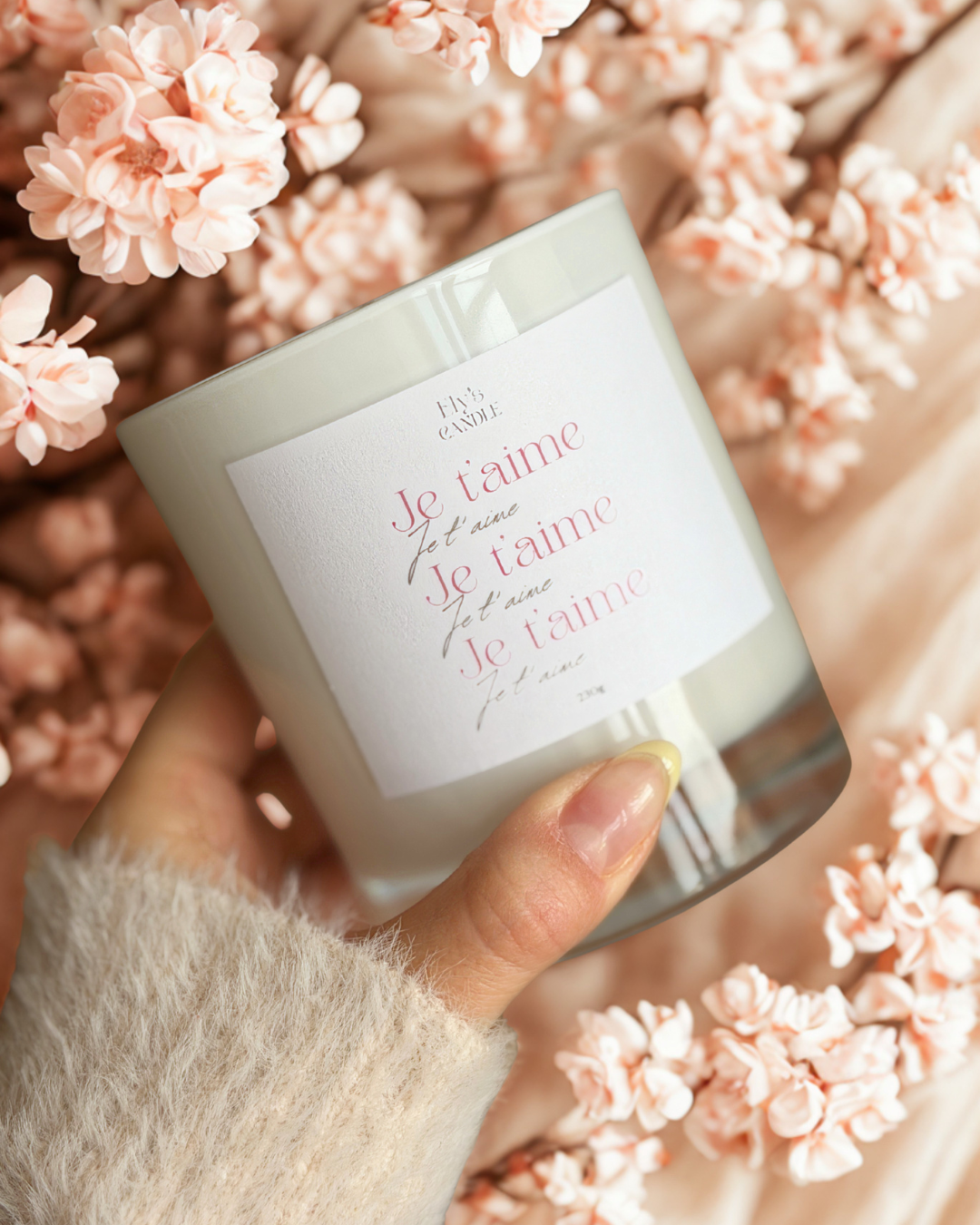 Bougie "Je t'aime"