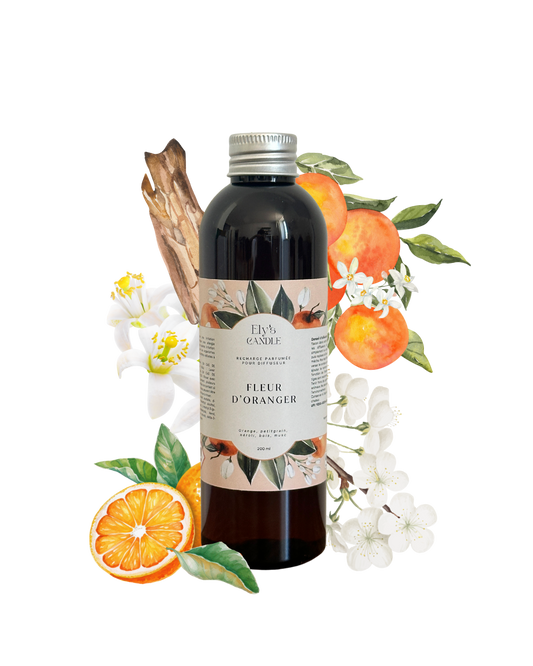 Recharge fleur d'oranger pour diffuseur