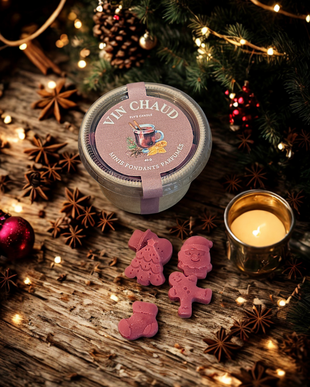 Mini fondants de noël (40g)