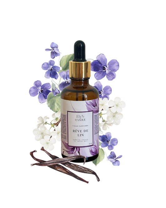 Fiole parfumée - Rêve de lin