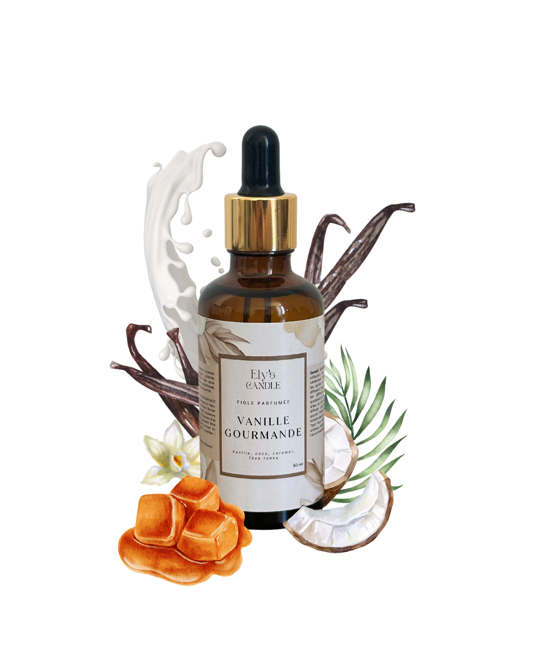 Fiole parfumée - Vanille gourmande