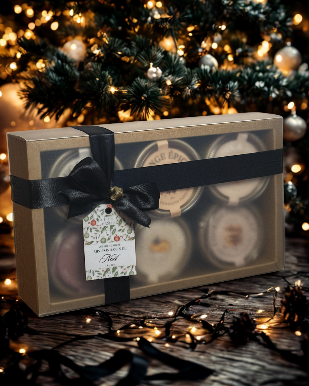 Coffret 6 mini fondants de noël