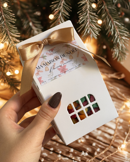 Coffret fondants "ma maison de noël"