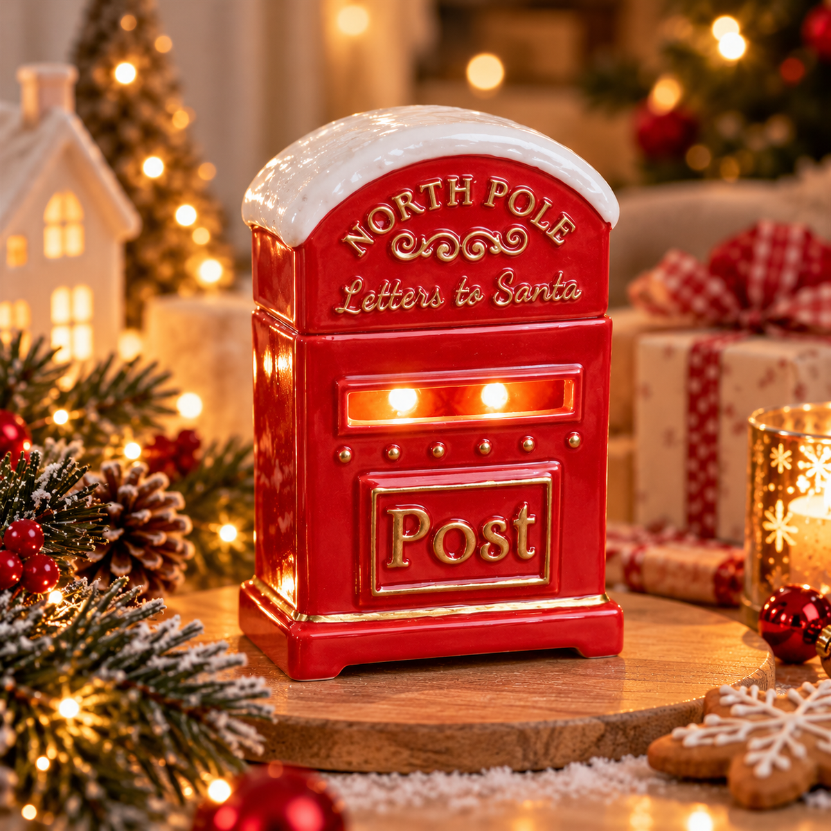 Homemade white gingerbread burner