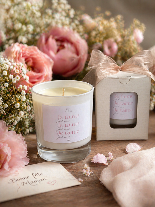 Bougie "Je t'aime"