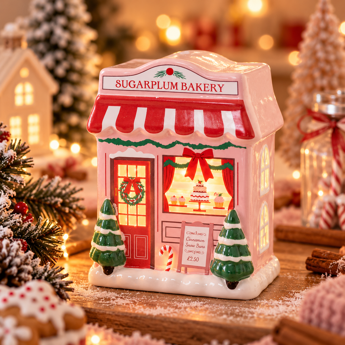 Homemade white gingerbread burner