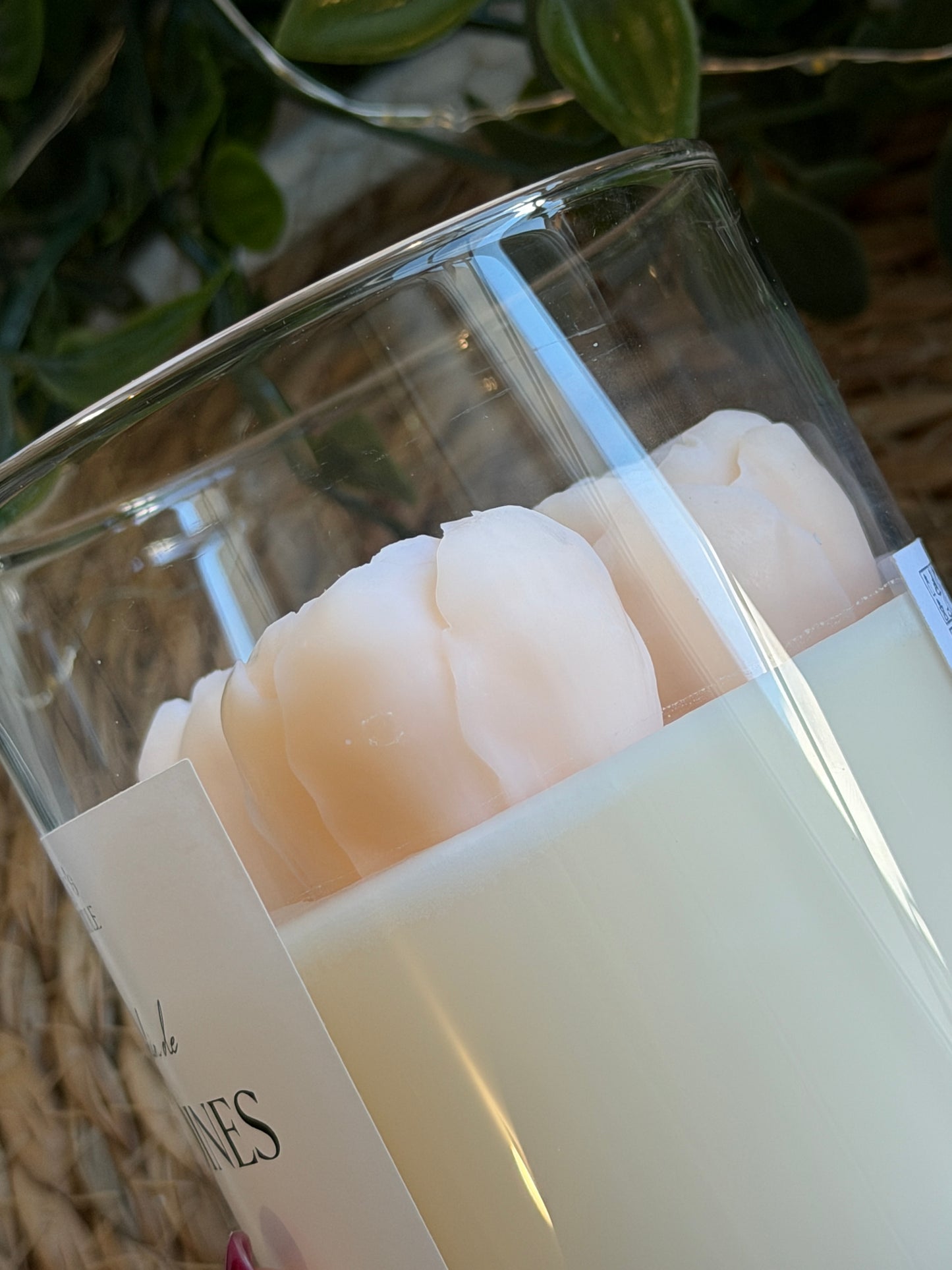 Peony garden candle