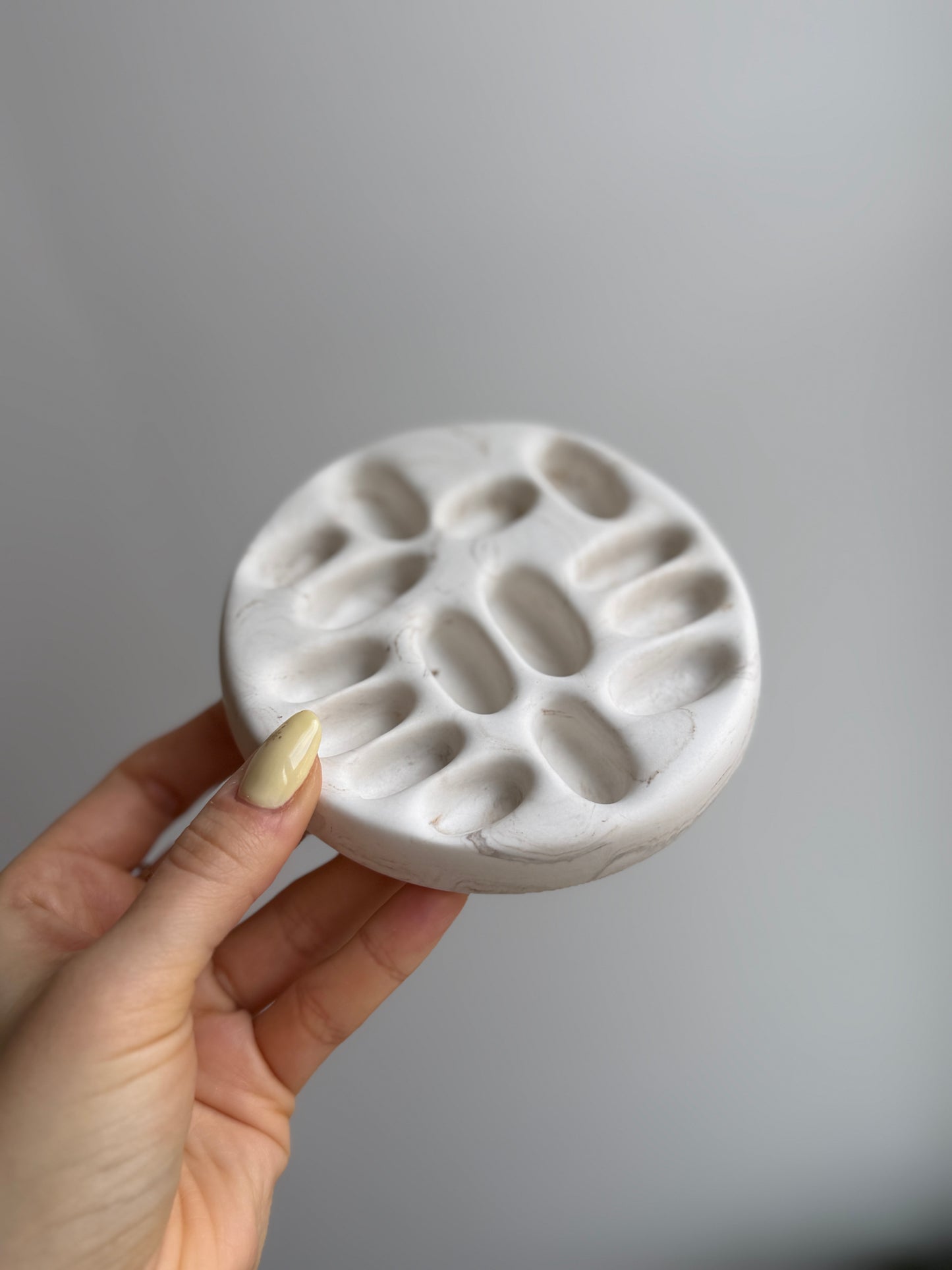 Handmade decorative tray - Maple leaf marble effect