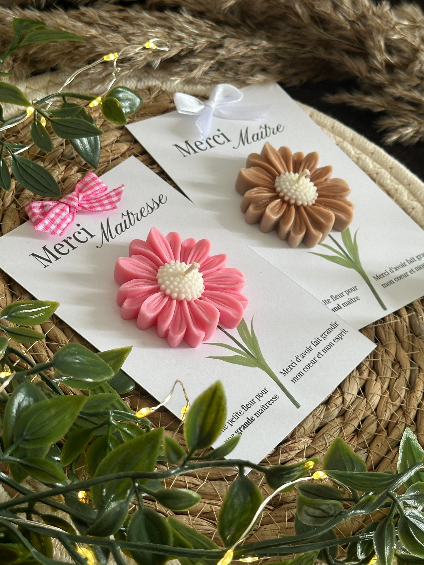 Fleur parfumée - Cadeau maitresse, nounou, ATSEM