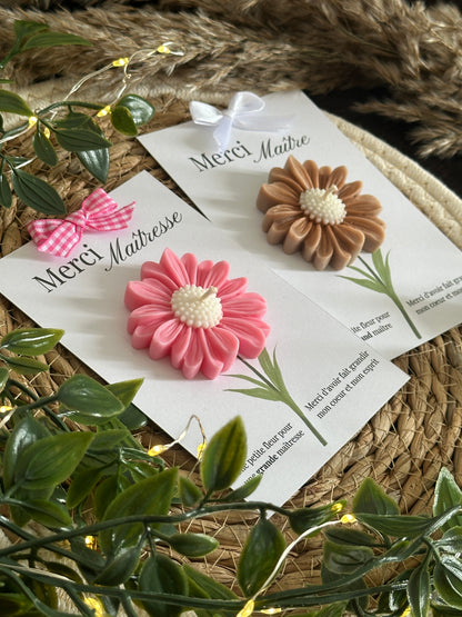 Fleur parfumée - Cadeau maitresse, nounou, ATSEM