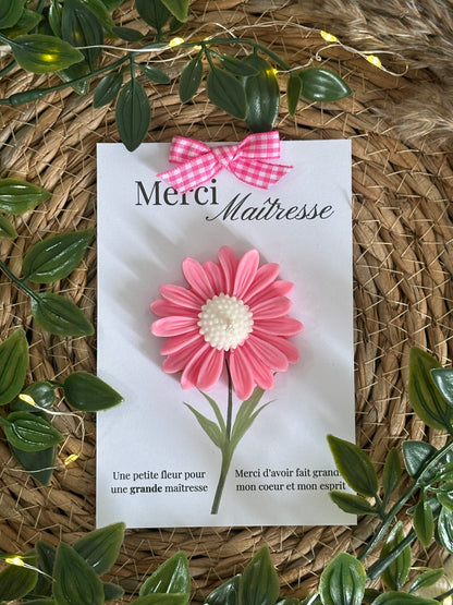 Fleur parfumée - Cadeau maitresse, nounou, ATSEM