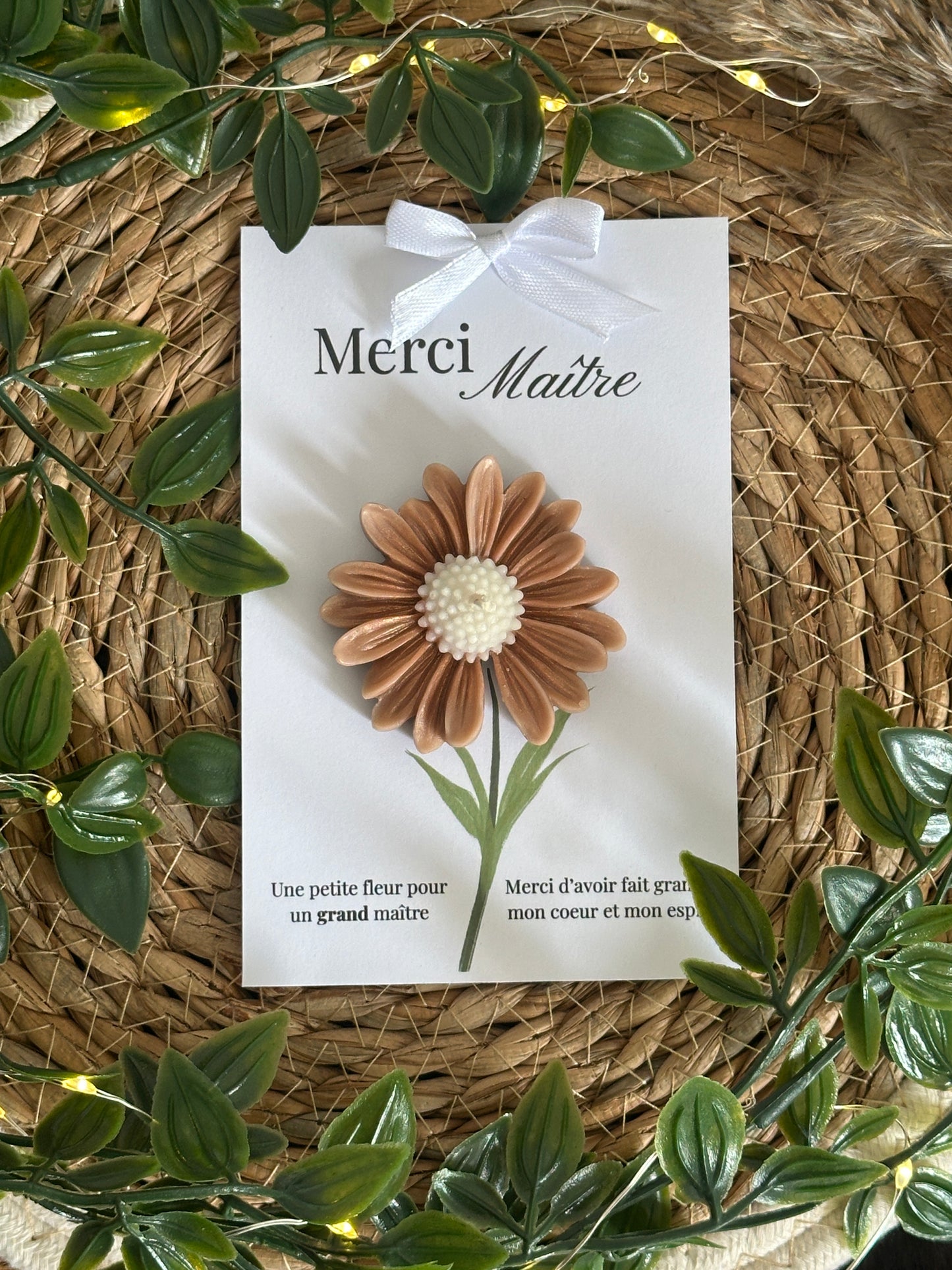 Fleur parfumée - Cadeau maitresse, nounou, ATSEM