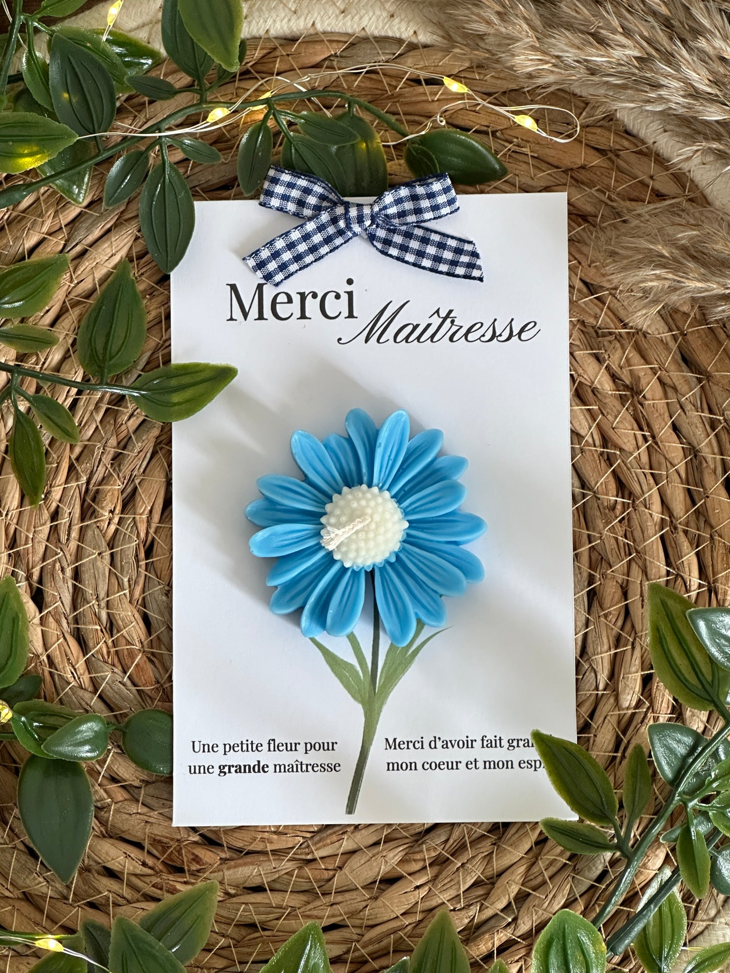 Fleur parfumée - Cadeau maitresse, nounou, ATSEM