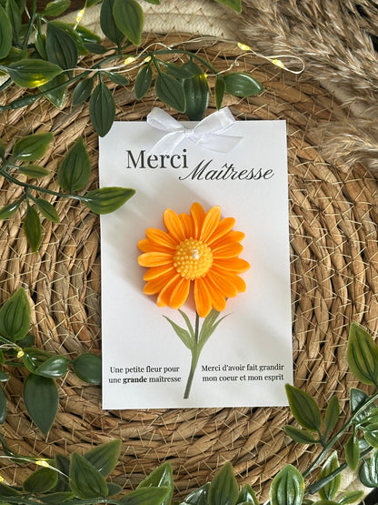 Fleur parfumée - Cadeau maitresse, nounou, ATSEM