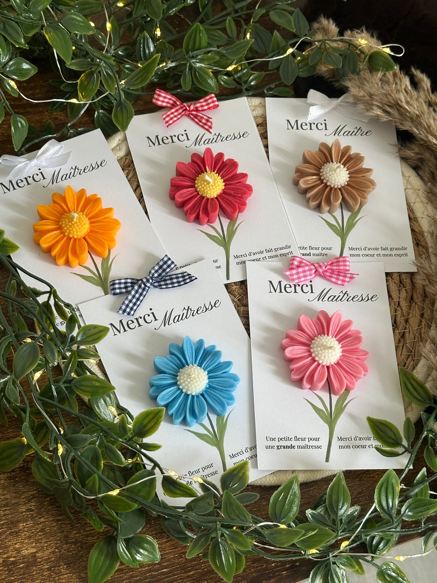 Fleur parfumée - Cadeau maitresse, nounou, ATSEM
