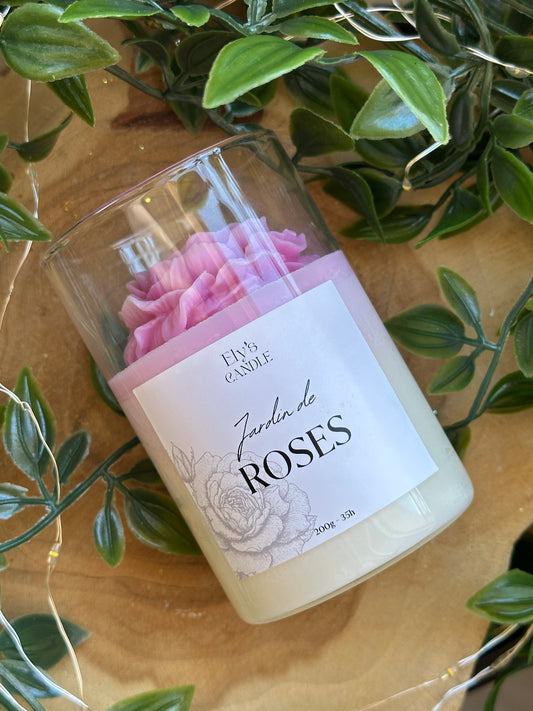 Bougie jardin de roses - L'imparfaite