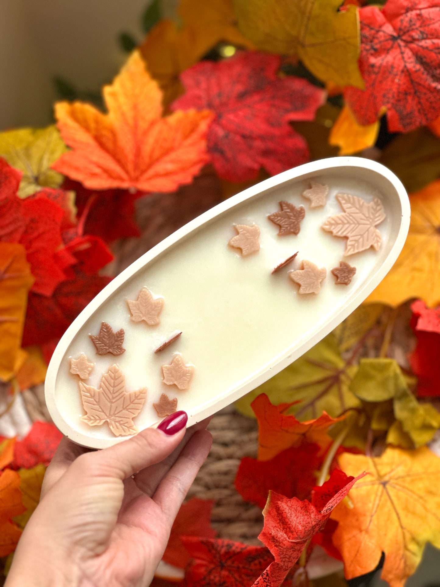 Bougie Jesmonia ovale - Hazelnut crush
