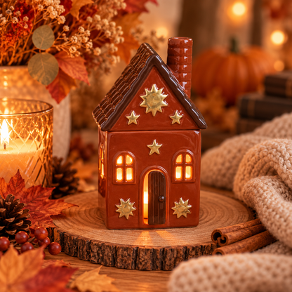 Brûleur maison refuge d'automne