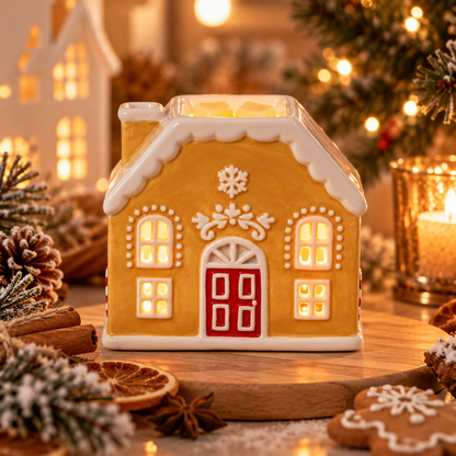 Homemade white gingerbread burner