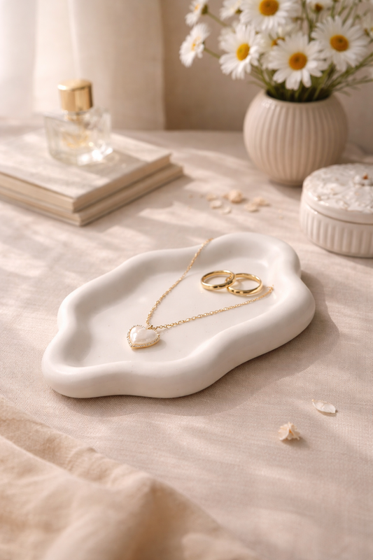 Plateau décoratif nuage fait main